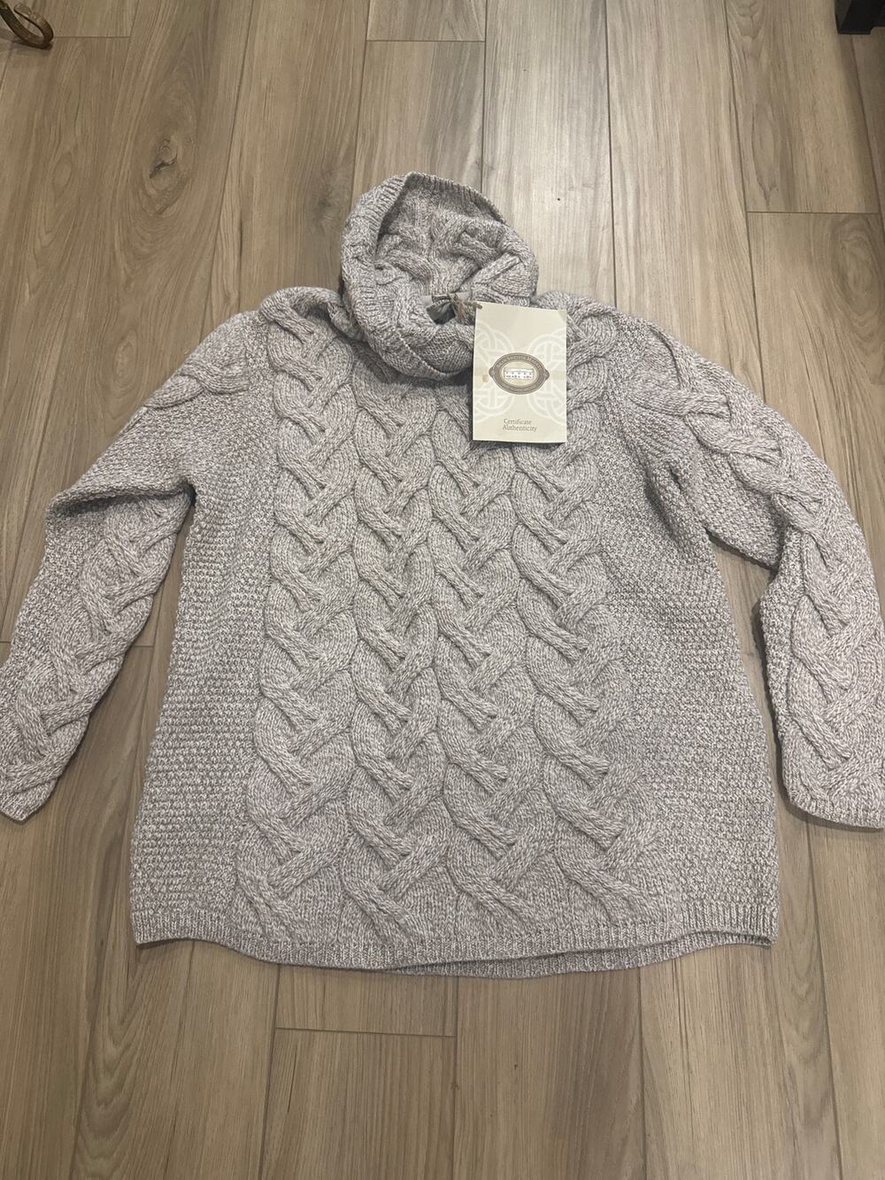 NEW Aran Sweater Market Super Soft Chunky Cable Cowl Neck Women's XXL